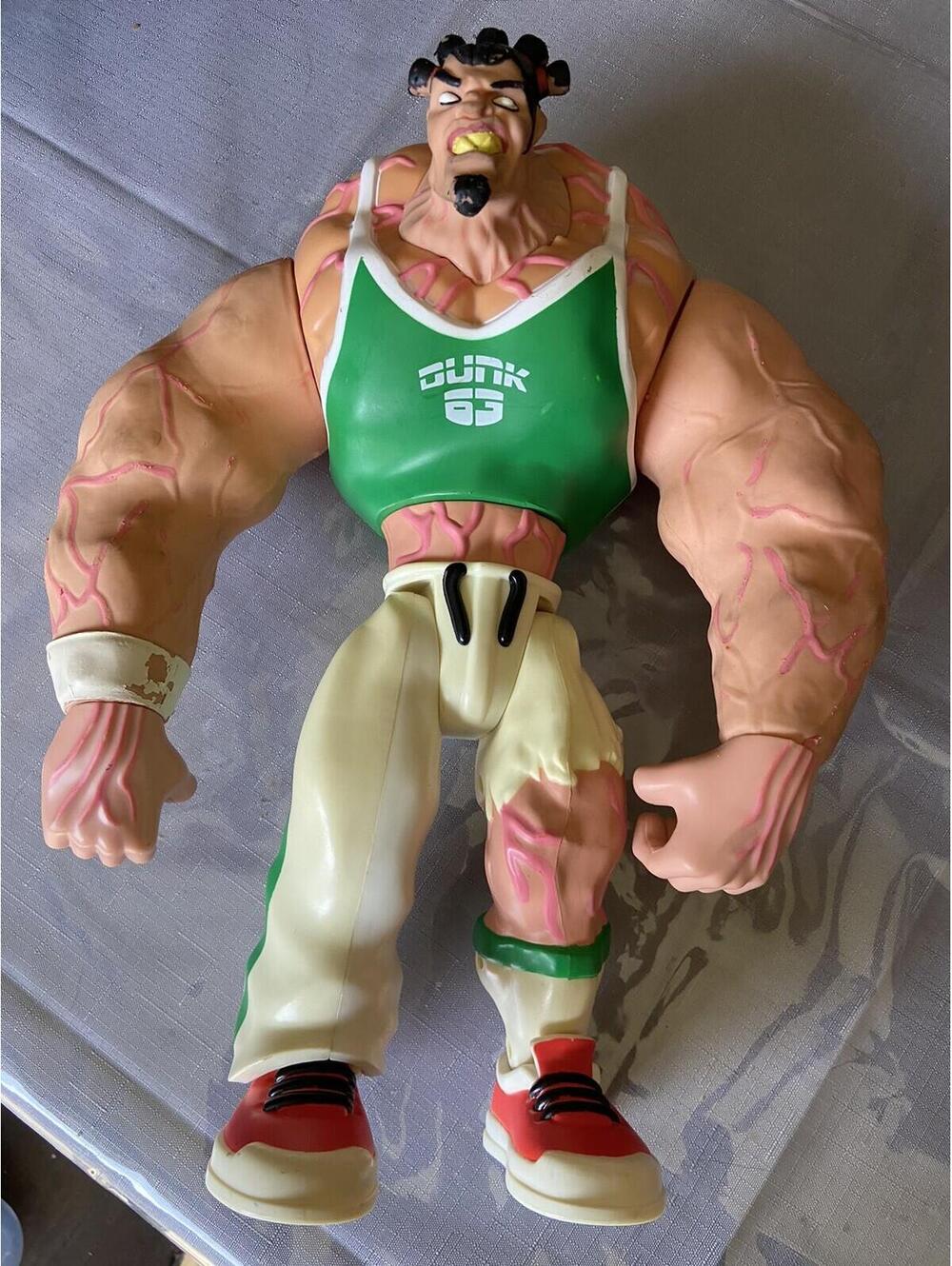 Rare Vintage HASBORO 2005 A.T.O.M. Muscle Flex Flesh Dunk 63 12" Action Figure